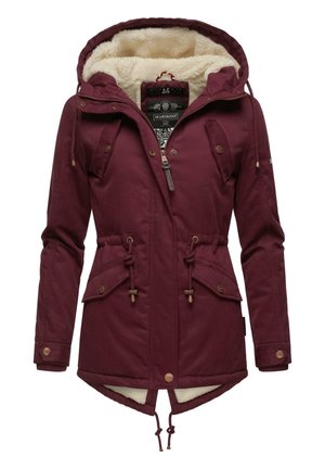 MANOLYA - Cappotto invernale - dark red melange