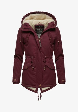 MANOLYA - Winter coat - dark red melange