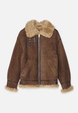 Bally Giacca di pelle - midbrown/beige