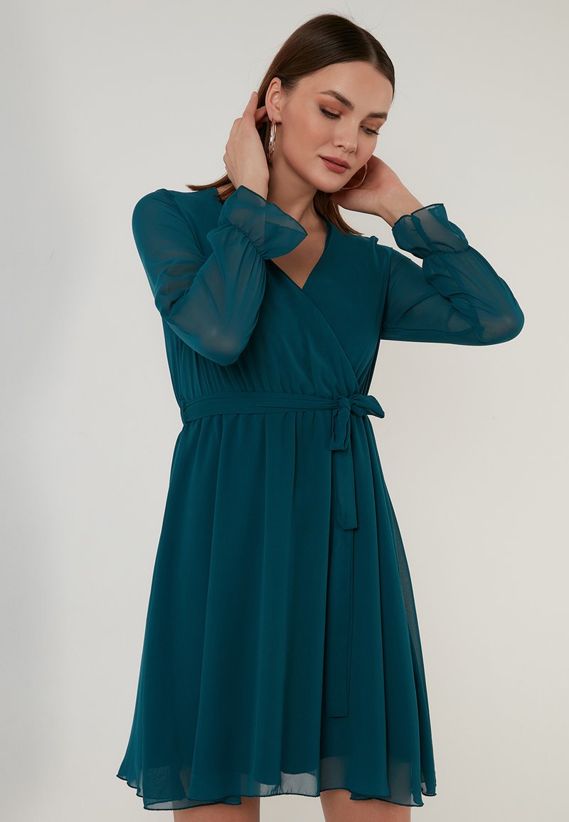 LELA MINI  - Koktajl obleka/za zabavo - light petrol blue