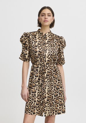 ICHI IXNINA  - Shirt dress - stucco leo print