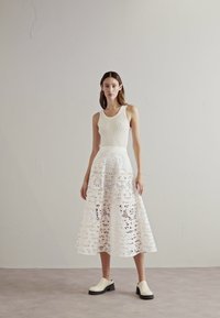 Tory Burch EYELET SKIRT - Φούστα σε γραμμή Α - white