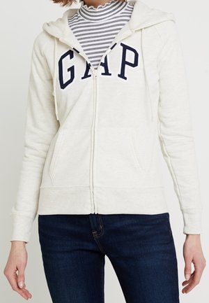 Sudadera con cremallera - mottled beige