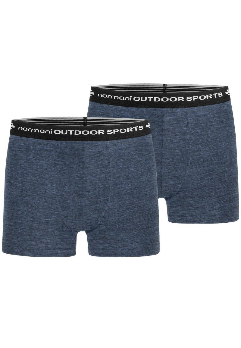 normani Outdoor Sports 2ER PACK MERINO BOXERSHORTS UNTERHOSE FUNKTIONSUNTERWASCHE SPORTHOSE - Boxer Briefs - navy