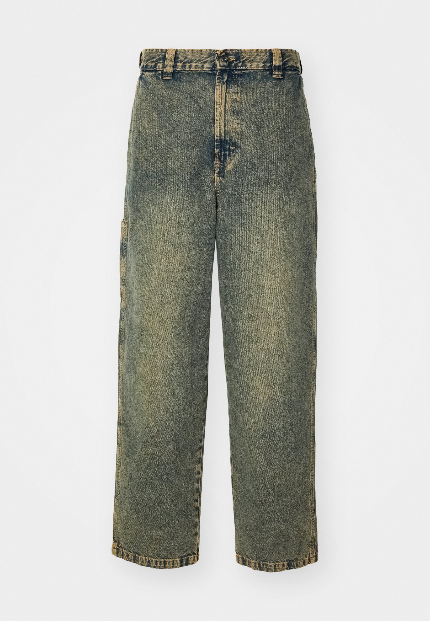 Dickies MADISON BAGGY FIT - Baggy jeans - yellow fade indigo/dirty