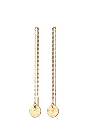 DRUCHZIEHER PLÄTTCHEN - Ohrringe - gold-coloured
