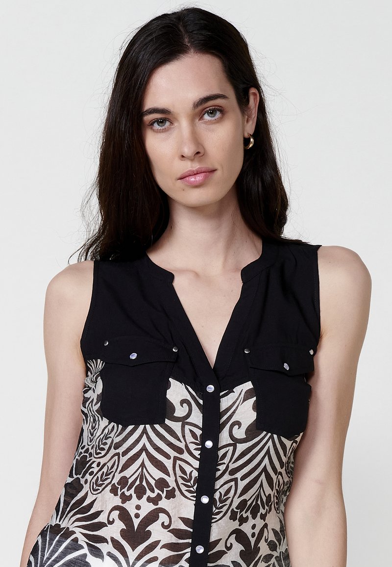 Top senza maniche Peach in maglia di cotone - MC2 Saint Barth