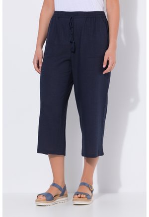 Ulla Popken CULOTTE WEITES BEIN ELASTIKBUND - Pantalon classique - marine