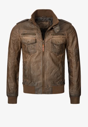 INDICODE JEANS, INCO - Kunstlederjacke - braun