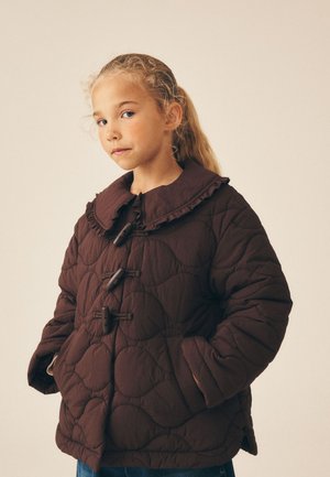 Next, REGULAR FIT - SHOWER RESISTANT FRILL COLLAR QUILTED JACKET . - Veste d'hiver - chocolate brown