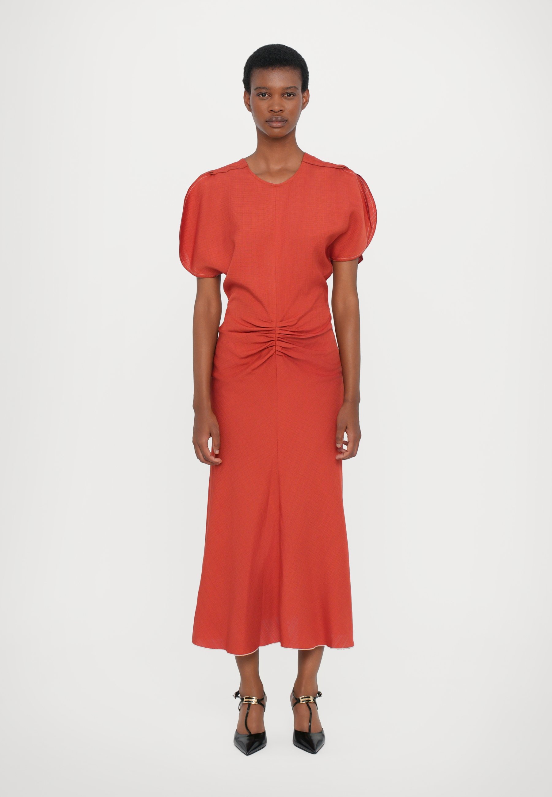 strapless open back dress Sugar And Spice Bandage Midi Dress Red main image 0