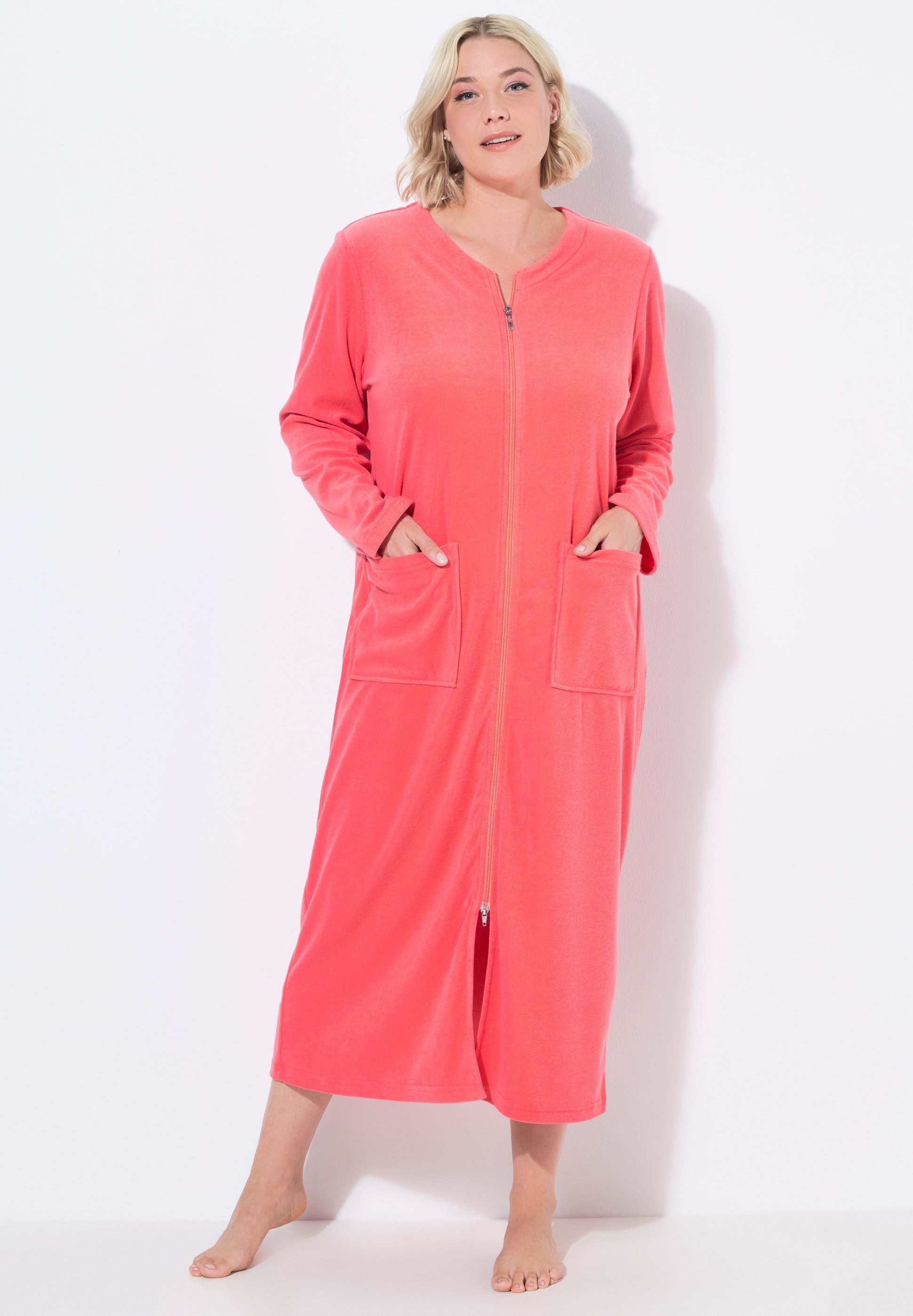 Ulla Popken GRANDES TAILLES Dressing gown coral Zalando