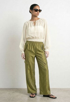 HYPEDROP, LONG SLEEVED BLOUSE HDLUNA SMOCK - Blouse - white swan