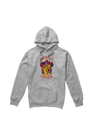 Cotton Soul, HARRY POTTER TEAM CAPTAIN GRYFFINDOR - Kapuzenpullover - mottled light grey