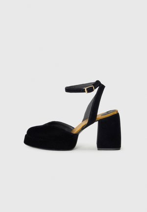 VERONA - Platform sandals - black