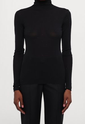 Langærmet T-shirt - black