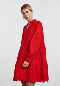 YAS - YASHOLI DRESS - Freizeitkleid - fiery red Thumbnail-Bild 1