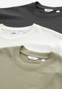 Next HEAVYWEIGHT 3 PACK - Basic póló - charcoal sage white