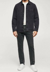 Mango Vaqueros rectos - black denim