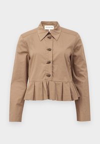 LUSTONA - Button-down blouse - camel