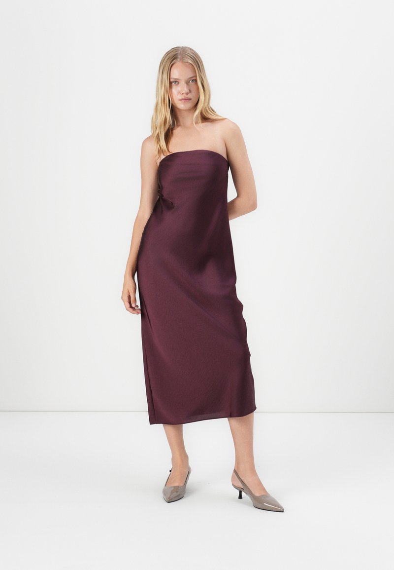 Envii ENELENA TUBE DRESS - Cocktail dress / Party dress - fig/beige - Zalando.ie Envii ENELENA TUBE DRESS - Cocktail dress / Party dress - fig/beige - Zalando.ie