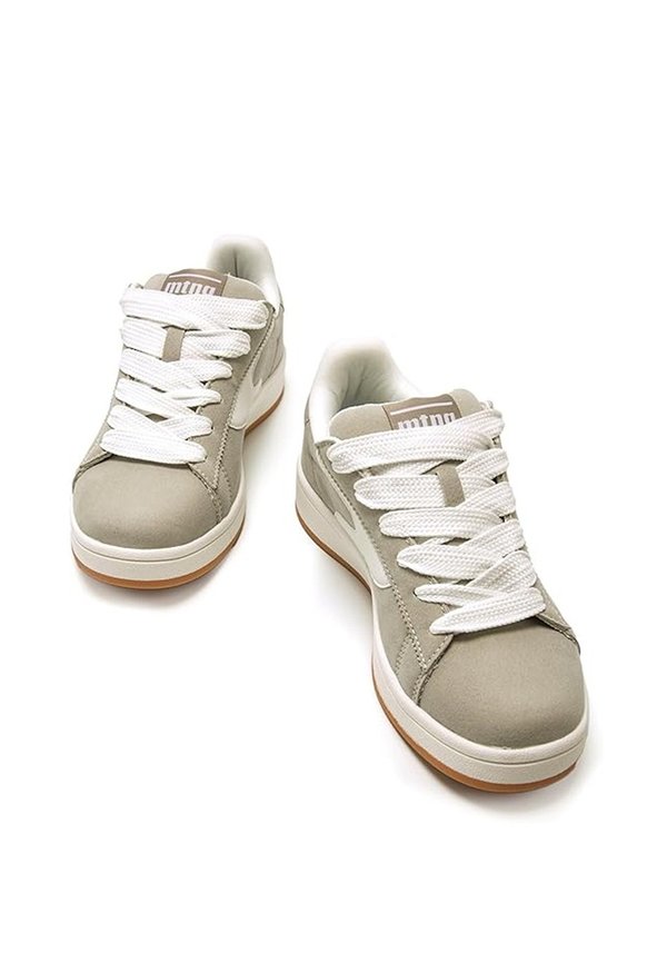 COLLEGE - Trainers - grlotti gris  bulle blanco2