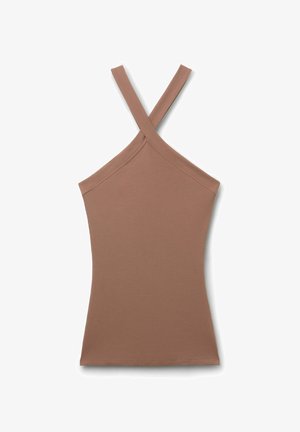 Intimissimi, RIBBED SUPERIOR CROSSOVER - Undertrøjer - natural