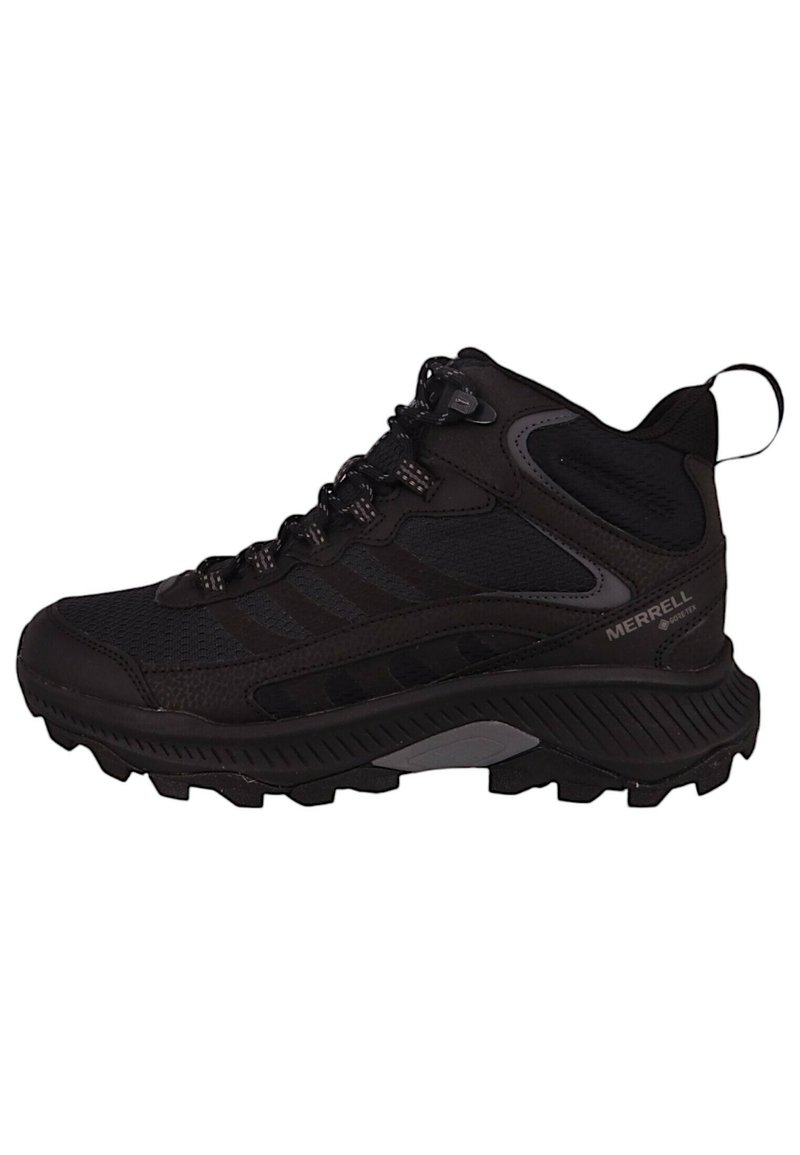 Merrell - SPEED STRIKE MID BEHANDLUNG ZUR GERUCHSREDUZIERUNG - Pohodniški čevlji - black, Povečajte