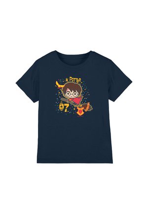 Cotton Soul, HARRY POTTER H. POTTER 07 QUIDDITCH CHIBI UNISEX - Print T-shirt - dark blue