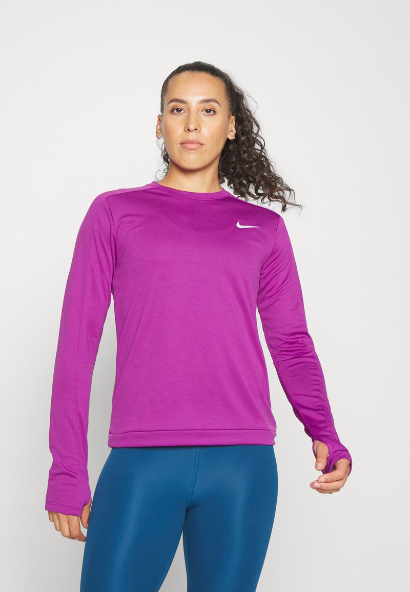 Nike Performance PACER CREW - Camisola de manga comprida - viotech/silver