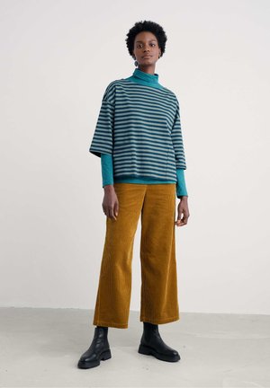 BURYAN  - Ilgarankovis viršutinės dalies drabužis - navy - mini cornish lichen