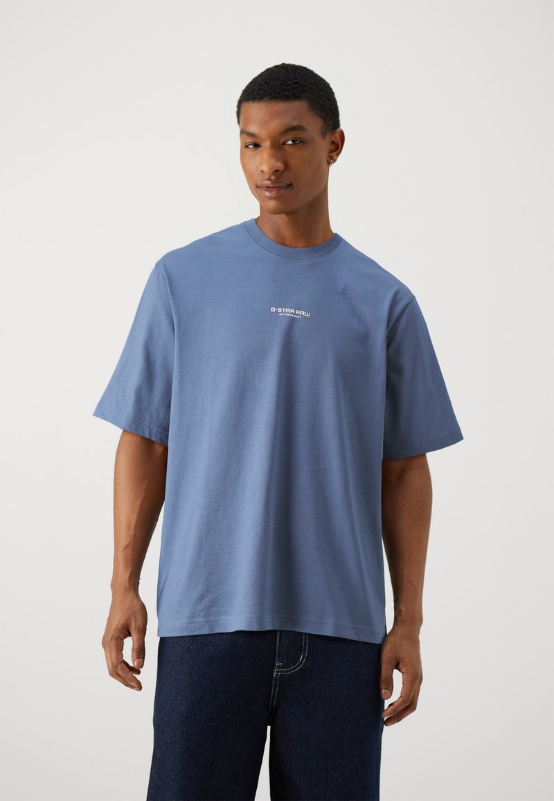 G-STAR CENTER CHEST BOXY - T-shirt basic - vintage indigo