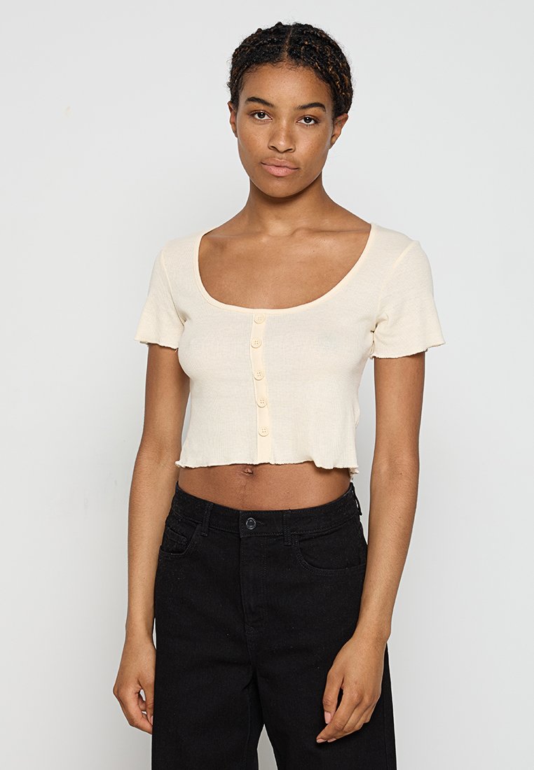 Brave Soul T-shirt basic beige Brave Soul T-shirt basic beige