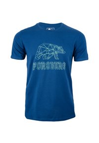 FORSBERG Damen T-Shirt – Oversized Fit, 100% Bio-Baumwolle, Mit Print, In Salbei & Flieder