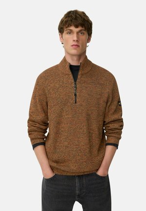 TROYER MIT MELIERTER STRUKTUR - Strickpullover - cinnamon