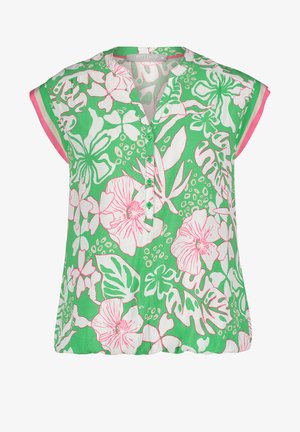 MIT PRINT - Blouse - green/white
