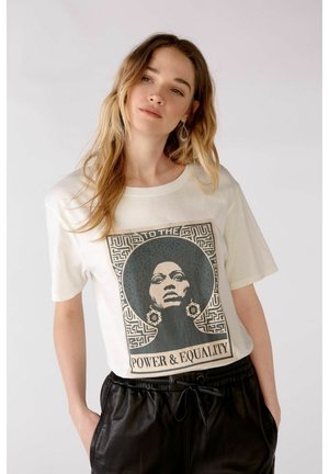 MIT DRUCKMOTIV - Print T-shirt - cloud dancer