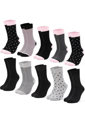 OCCULTO 10 PACK MUSTERSOCKEN - Socken - black-pink