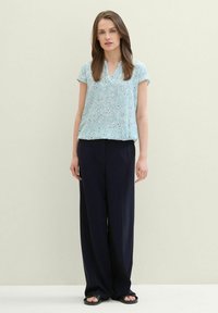 TOM TAILOR Bluse - blue tiny flower design