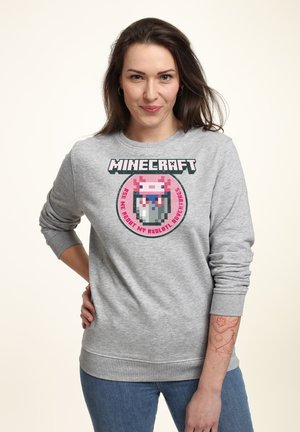 MINECRAFT AXOLOTL ADVENTURES - Sweatshirt - heather grey