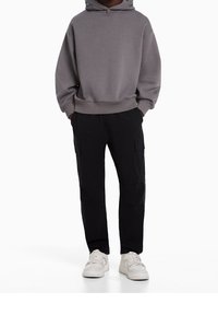 Bershka Cargobyxor - black