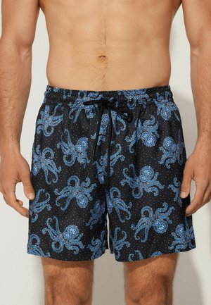 MIT PRINT - Badeshorts - Black