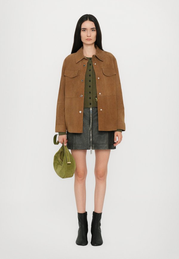 STALLO - Leather jacket - olio2