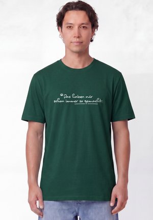 watapparel, DAS HABEN WIR SCHON IMMER SO GEMACHT  UNISEX - T-shirt imprimé - glazed green