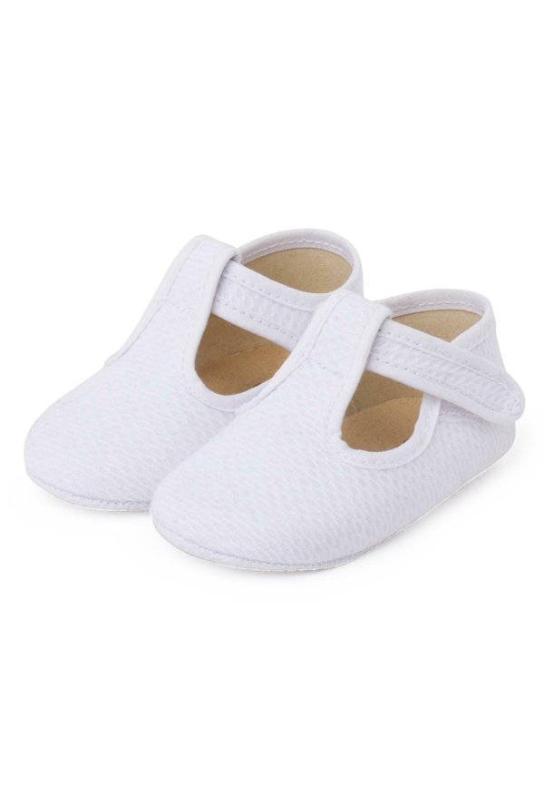 PEPITO PIQUÉ ACOLCHADO CIERRE ADHERENTE – Lauflernschuh – blanco