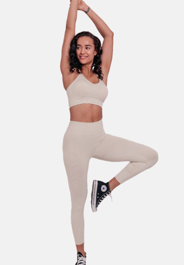 Araa Active Leggings - Trousers - beige 