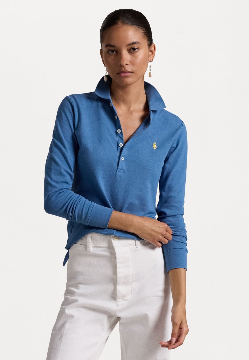 Polo Ralph Lauren JULIE LONG SLEEVE - Pólóing - petrol blue