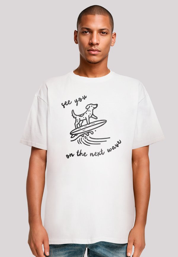 SEE YOU ON THE NEXT WAVE - T-Shirt print - weiß