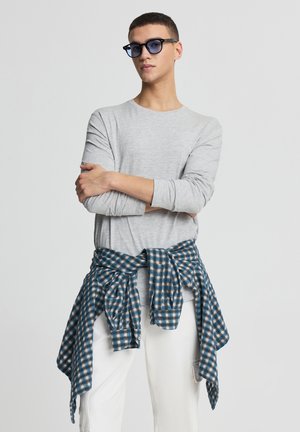 BASIC A UNITA - Maglietta a manica lunga - grigio chiaro melange