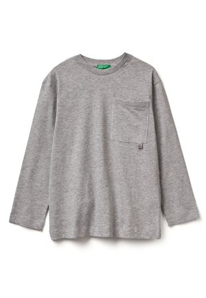 WITH BOLD PRINT  - Longsleeve - grey